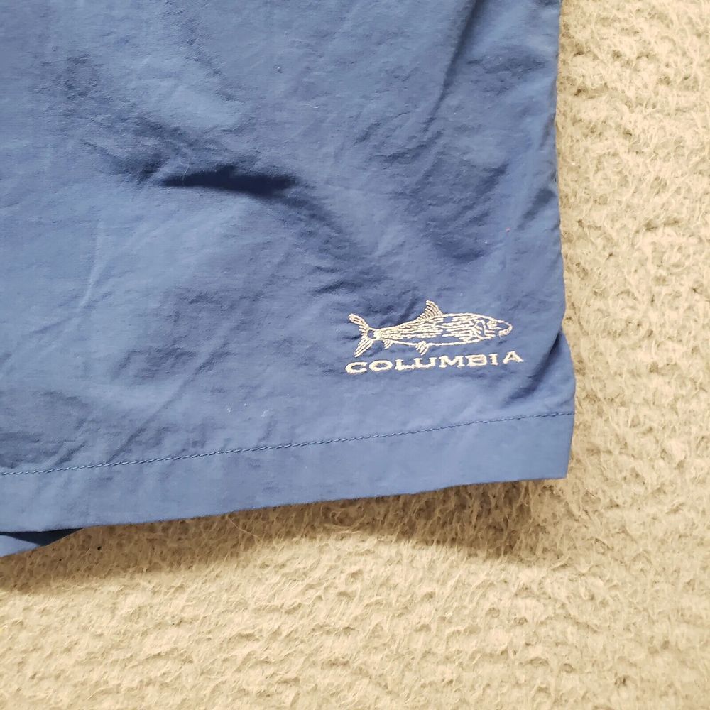 Columbia PFG Shorts Mens 2XL Blue Fishing Outdoors Swim Trunks Stretch Lined - Picture 5 of 10
